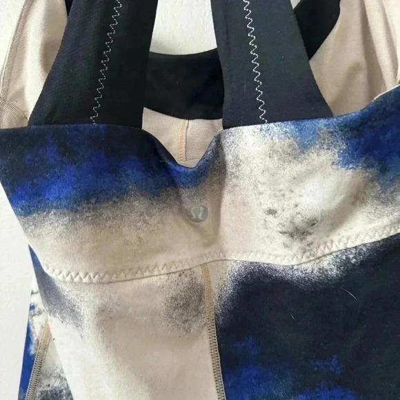 Lululemon Scoop Me Up Tank Top Milky Way Multi Print / Black Size 4 - Picture 6 of 7